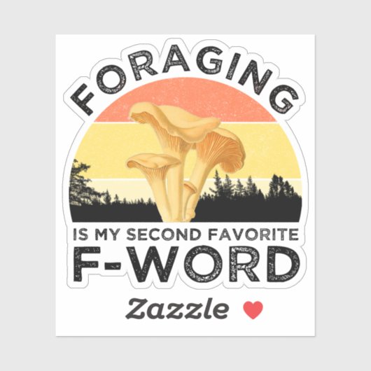 foragingは私の第二のFお気に入りのワードのシャンテレル シール (シート)