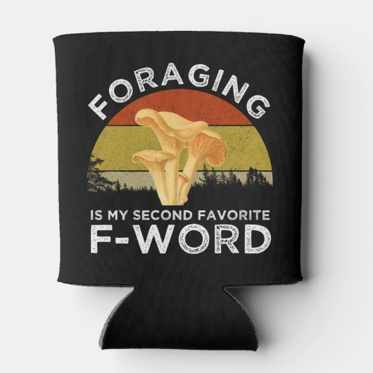 foragingは私の第二のFお気に入りのワードのシャンテレル 缶クーラー (裏面)