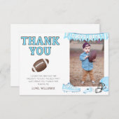 Forball最初の誕生日写真サンキューカード 招待状 (正面/裏面)