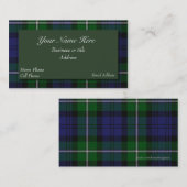 Forbesのスコットランドのタータンチェック格子縞の名刺 名刺 (正面/裏面)
