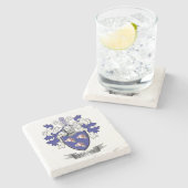 Forbesの家紋の紋章付き外衣 ストーンコースター (横)