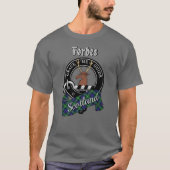 Forbes Clan Badge & Tartan T-Shirt Tシャツ (正面)