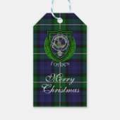Forbes Scottish Clan Tartan & Crest ギフトタグ (正面)