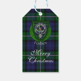 Forbes Scottish Clan Tartan & Crest ギフトタグ