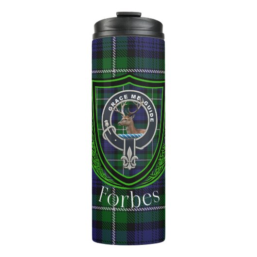 Forbes Scottish Clan Tartan & Crest タンブラー (正面)