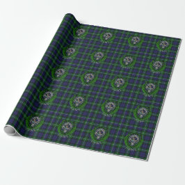 Forbes Scottish Clan Tartan & Crest ラッピングペーパー