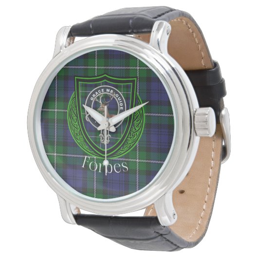 Forbes Scottish Clan Tartan & Crest 腕時計 (アングル)