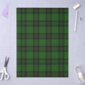 Forbes tartan green black plaid 薄葉紙 (クラフト)