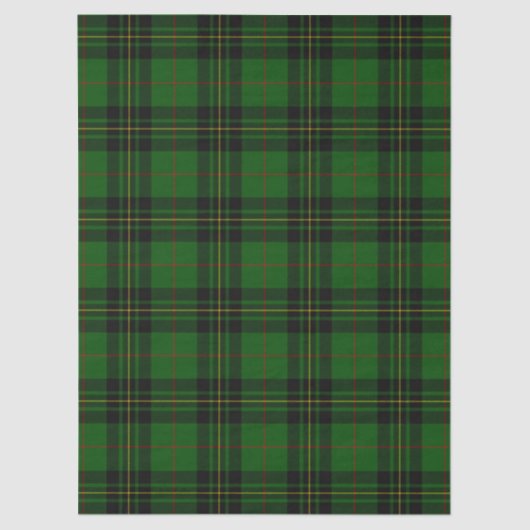 Forbes tartan green black plaid 薄葉紙 (正面)