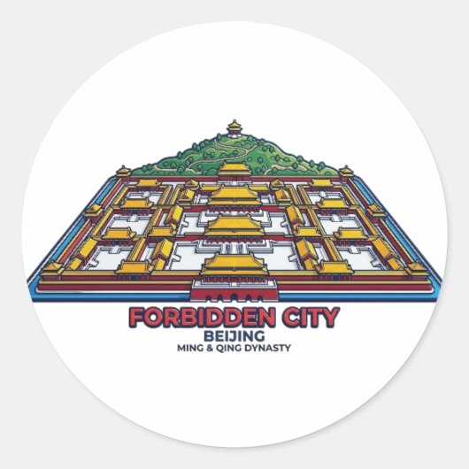 FORBIDDEN CITY ラウンドシール (正面)