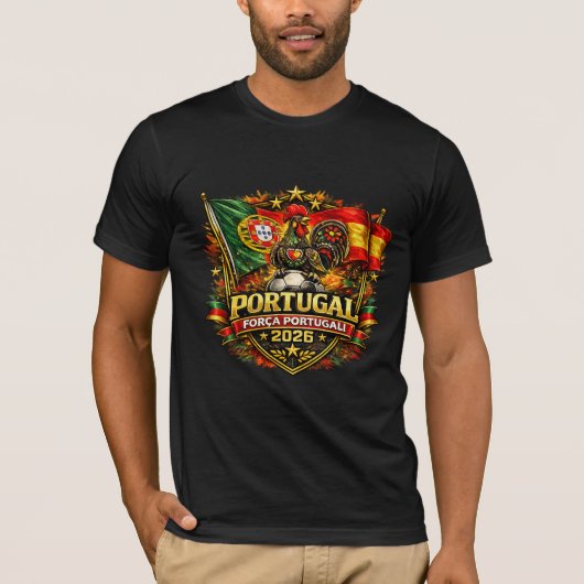 FORÇA PORTUGAL Tシャツ 🇵🇹 | ポルトガルを応援しよう  (正面)