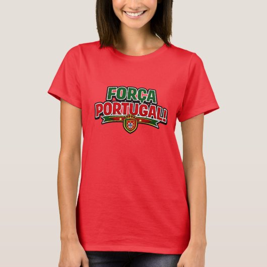 FORÇA PORTUGAL Tシャツ 🇵🇹 | ポルトガルを応援しよう  (正面)