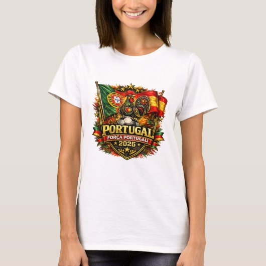 FORÇA PORTUGAL Tシャツ 🇵🇹 | ポルトガルを応援しよう  (正面)