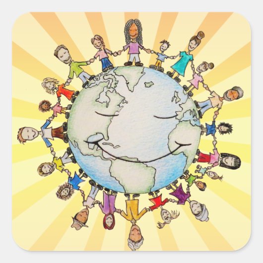 Force Field for Good Stickers スクエアシール (正面)