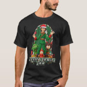 Forced Family Fun Christmas Tee | Funny Holiday El Tシャツ (正面)