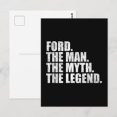 Fordという名、Ford 伝説の男 ポストカード (正面/裏面)