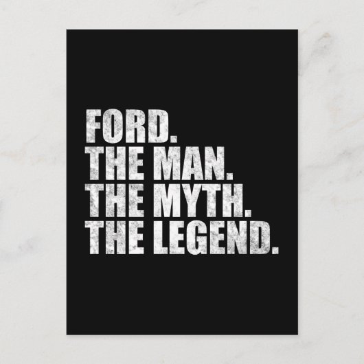 Fordという名、Ford 伝説の男 ポストカード (正面)
