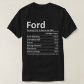 FORD栄養おもしろい誕生日名パーソナライズされたGi Tシャツ (デザイン正面)