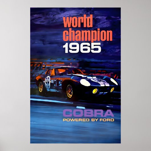 Ford Cobra 1965 World Champion Poster Print 1 ポスター (正面)