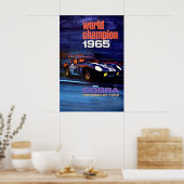 Ford Cobra 1965 World Champion Poster Print 1 ポスター (キッチン)