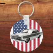 Ford Fair-lane american flag キーホルダー (正面)