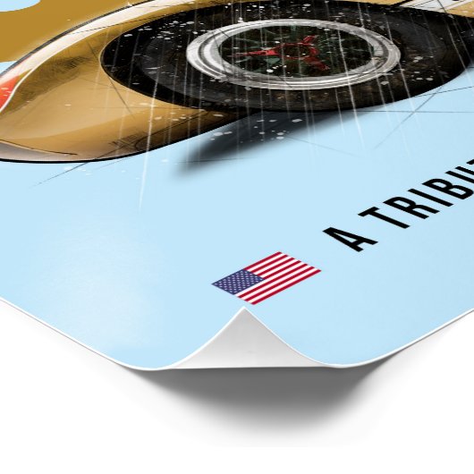 Ford GT40 Gold Tribute ポスター (コーナー)