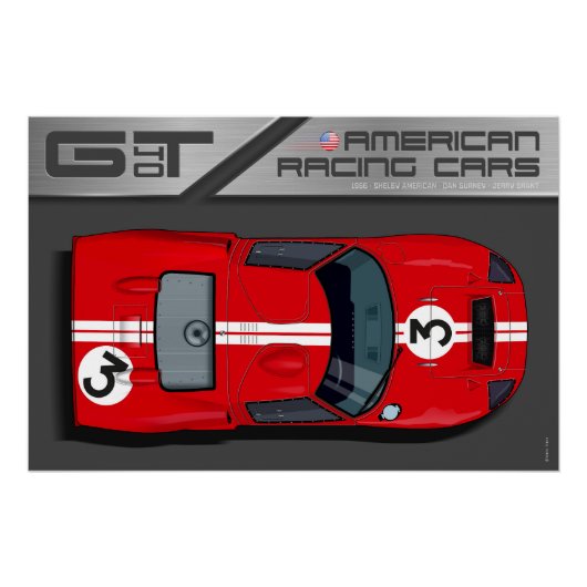 Ford GT40 No.3 ポスター (正面)