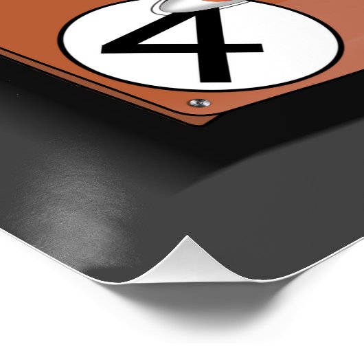 Ford GT40 No.4 ポスター (コーナー)