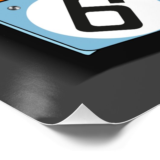 Ford GT40 No.6 ポスター (コーナー)