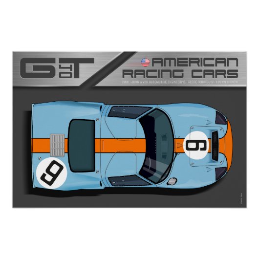 Ford GT40 No.9 ポスター (正面)