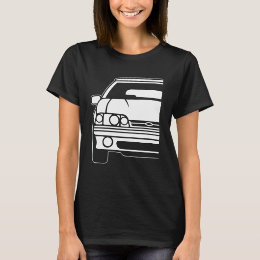 Ford Mustang 1989 Notchback 1 Tシャツ (正面)