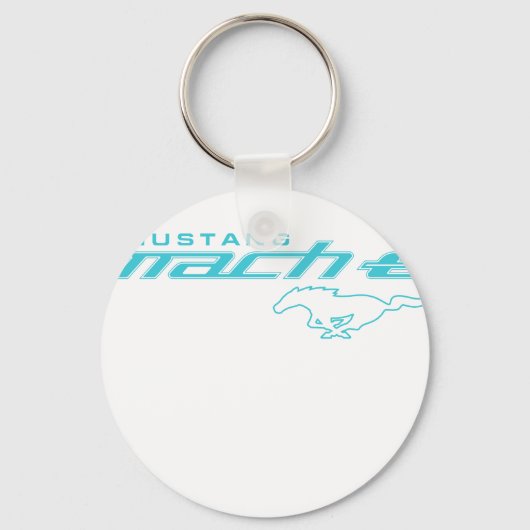 Ford Mustang Mach-E Blue Logo キーホルダー (正面)