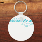 Ford Mustang Mach-E Blue Logo キーホルダー (正面)