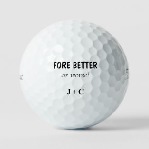 FOREおもしろい BetterまたはWorder Couples Titleist ゴルフボール
