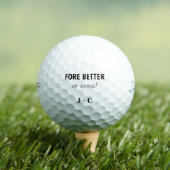 FOREおもしろい BetterまたはWorder Couples Titleist ゴルフボール (インサイチュ 木)