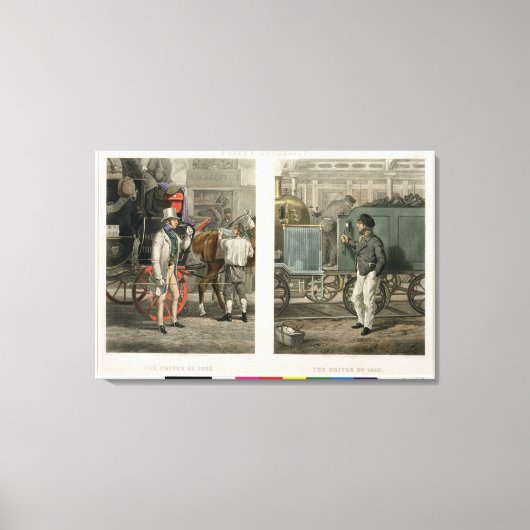 Foreのコントラスト: 1832のドライバ、ドライバ キャンバスプリント (正面)