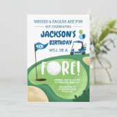 FOREゴルフボーイフォー誕生日パー – ティーゴルフ4 招待状 (スタンド正面)