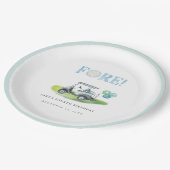 FOREブルーミニゴルフ誕生日紙プレート ペーパープレート (アングル)