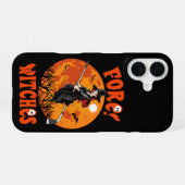 Fore! 魔女ゴルフクラブ魔女乗馬ハロウィン iPhone 16ケース (裏面横)