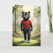 Fore: A Tiger 遊's Golf,誕生日カード カード (裏面)
