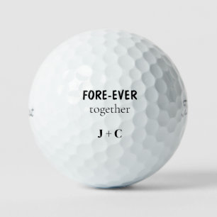 FORE-EVERおもしろいイニシャルカップルのタイトルリスト ゴルフボール