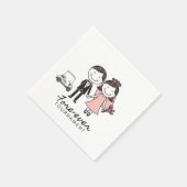 FORE EVERゴルフ結婚ゴルファーGrocのためのトーナメント スタンダードカクテルナプキン (角)