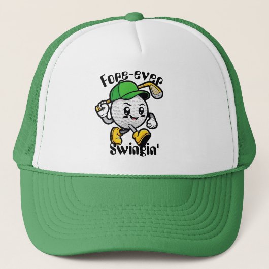 Fore Ever Swingin Golf Hat - Funny Golf Gifts キャップ (正面)