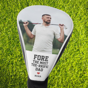 Fore The Most Teerrificパパカスタム写真 ゴルフヘッドカバー