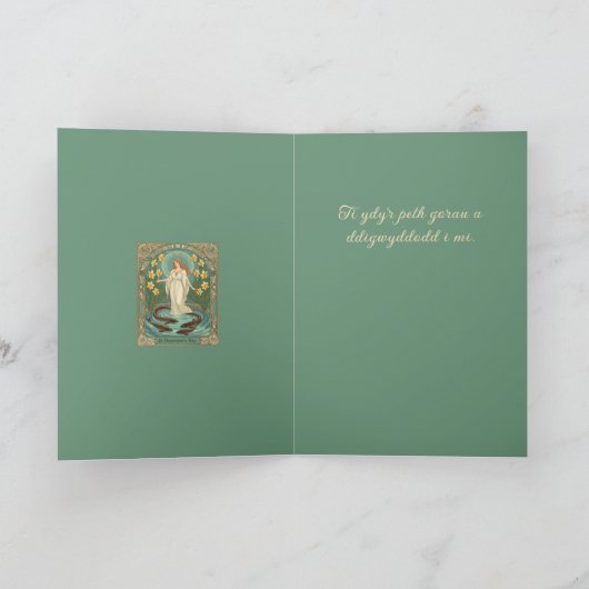 Forecasting Lovers' Fortunes Dwynwen's Well And Sa カード (内部)