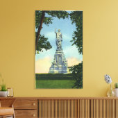 Forefaters Monument#のビュー キャンバスプリント (インサイチュ (リビング))