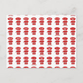 Foreign Language greetings telephone pattern ポストカード (正面)