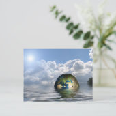 foreign-trade-62743ファンタジーデジタル現実主義SCIENC ポストカード (スタンド正面)