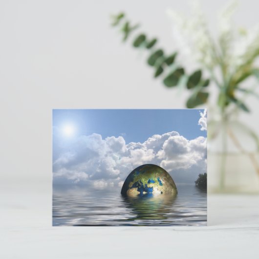 foreign-trade-62743ファンタジーデジタル現実主義SCIENC ポストカード (スタンド正面)