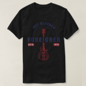 Foreigner Hot Blooded Guitar Officially Licensed  Tシャツ (デザイン正面)